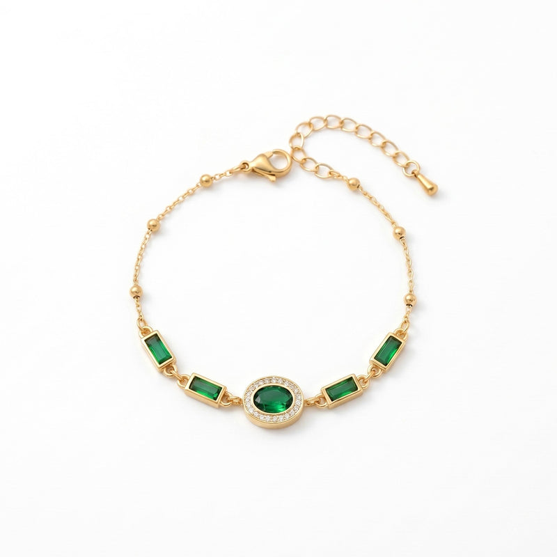 Deal Box Emerald Green Bracelet & Bangle Set