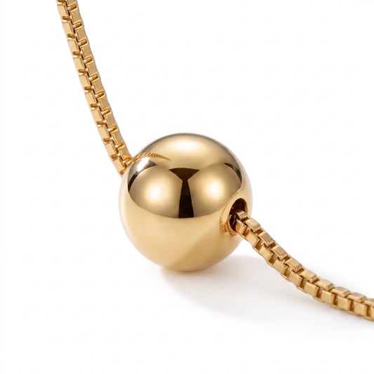 Gold Ball Necklace