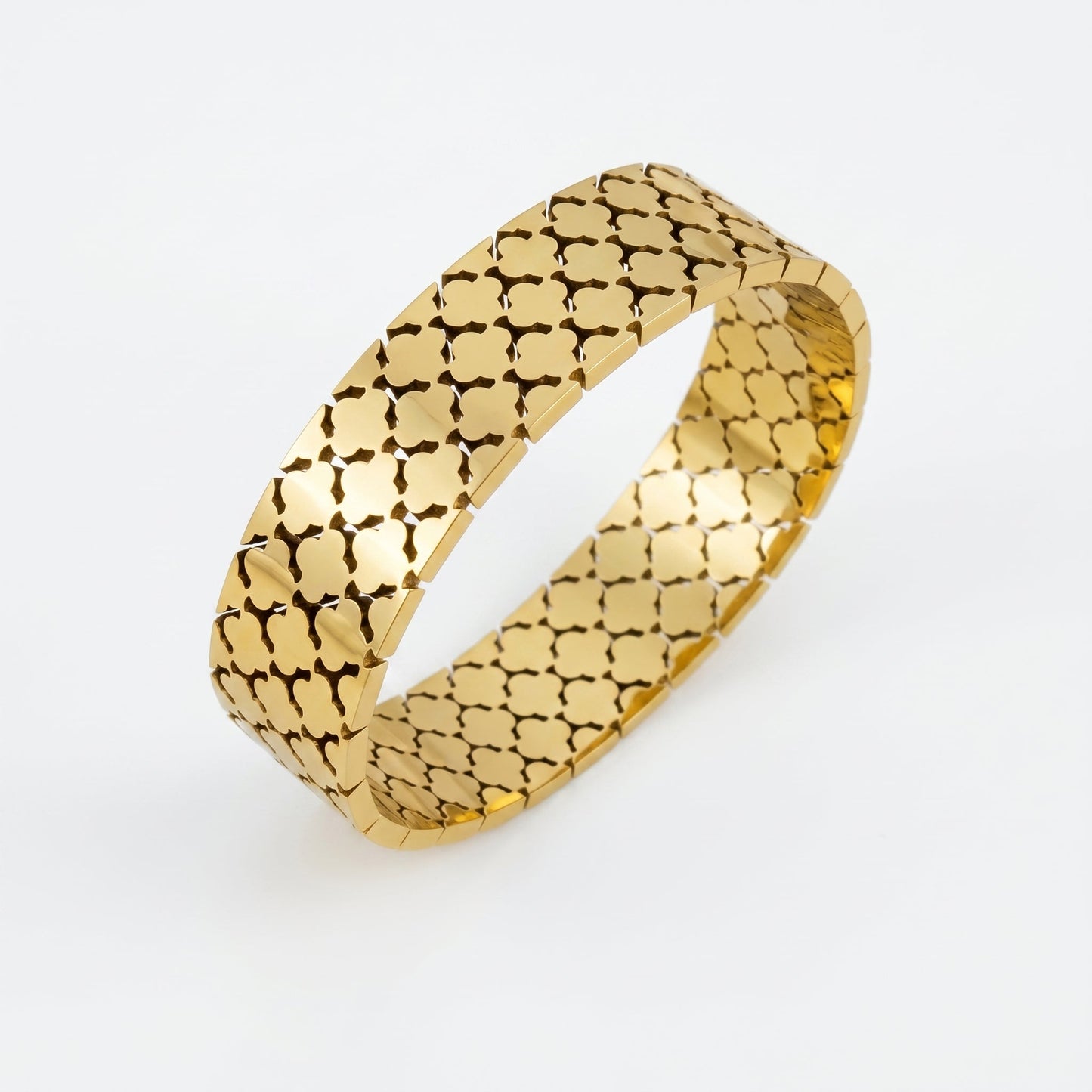 Riviera Crystal Pair | Trellis + Diamond Bangle