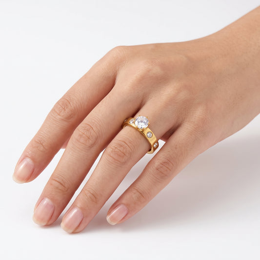 Rhinestone Diamond Ring