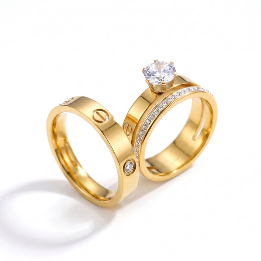 The Luxury Combo | Diamond + Love Ring