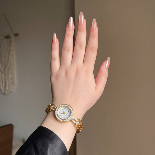 Leaf Style Openable working Watch | Stainless Steel
