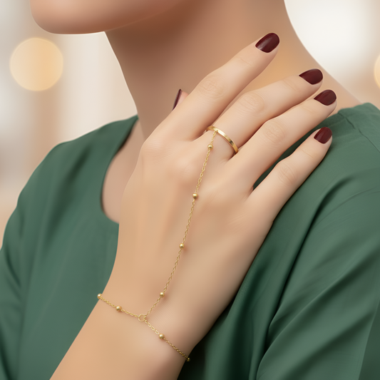 Delicate Finger Ring Bracelet