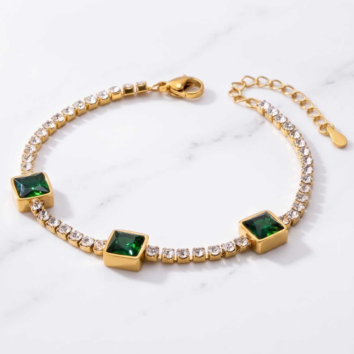 Three bits Emerald green Set