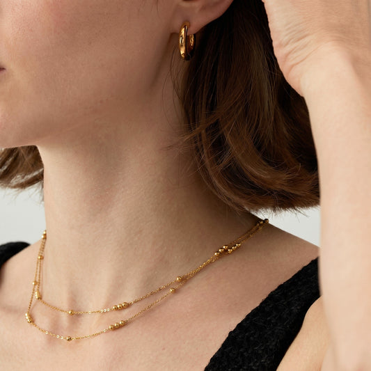 2 ROWS DORIKA BULK NECKLACE