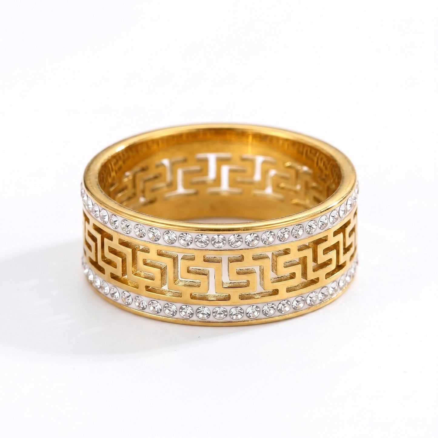 Sparkling Greek Ring - Adjustable