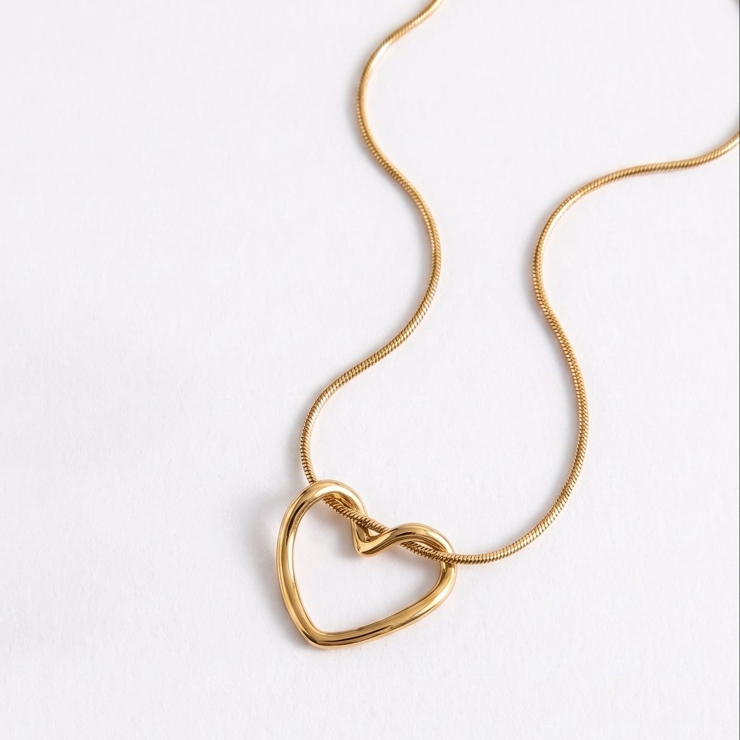 Hollow Heart Necklace