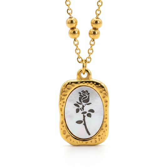 Floral Pendant | Stainless Steel