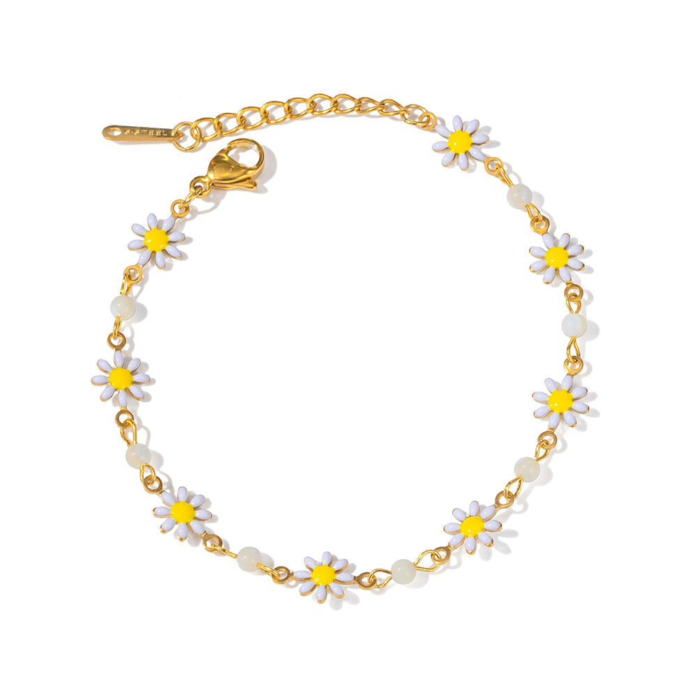 Floret Stainless Steel Bracelet