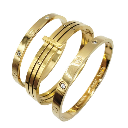 Deal Set 3 Premium Stainless Steel Bangles
