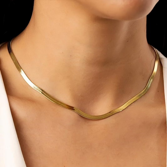 Gold Snake-chain Necklace