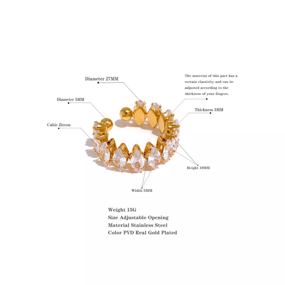 Anastasia Dimond Adjustable Ring