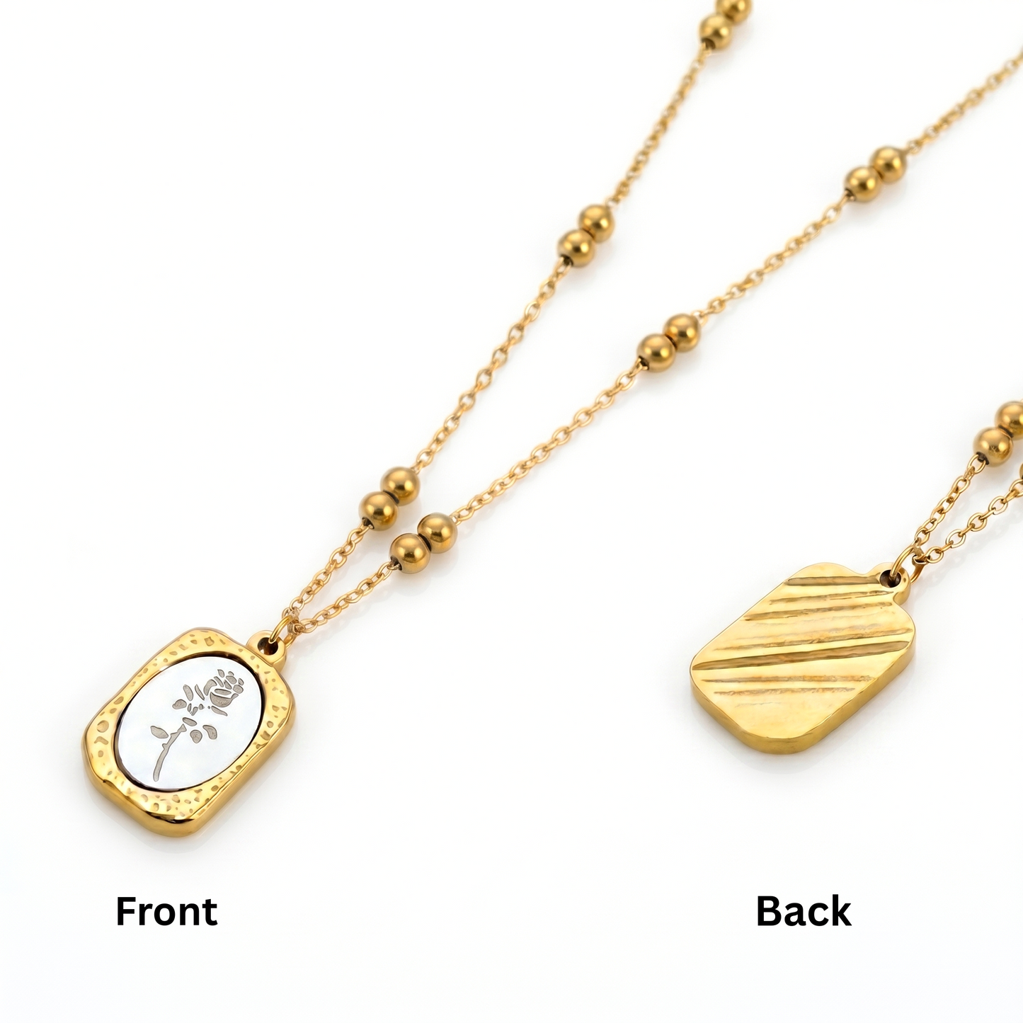 Floral Pendant | Stainless Steel