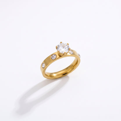 Rhinestone Diamond Ring