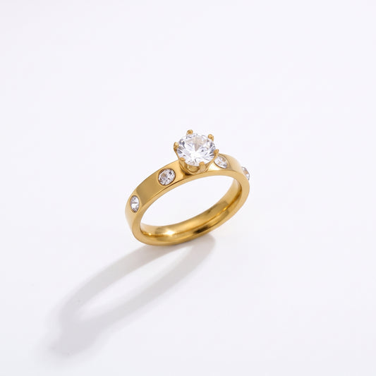 Rhinestone Diamond Ring