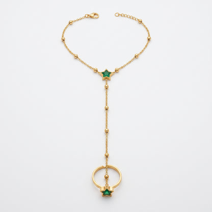 Green Daimond Hand Chain