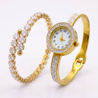 Crystal Bangle Watch Deal | Stainless Steel