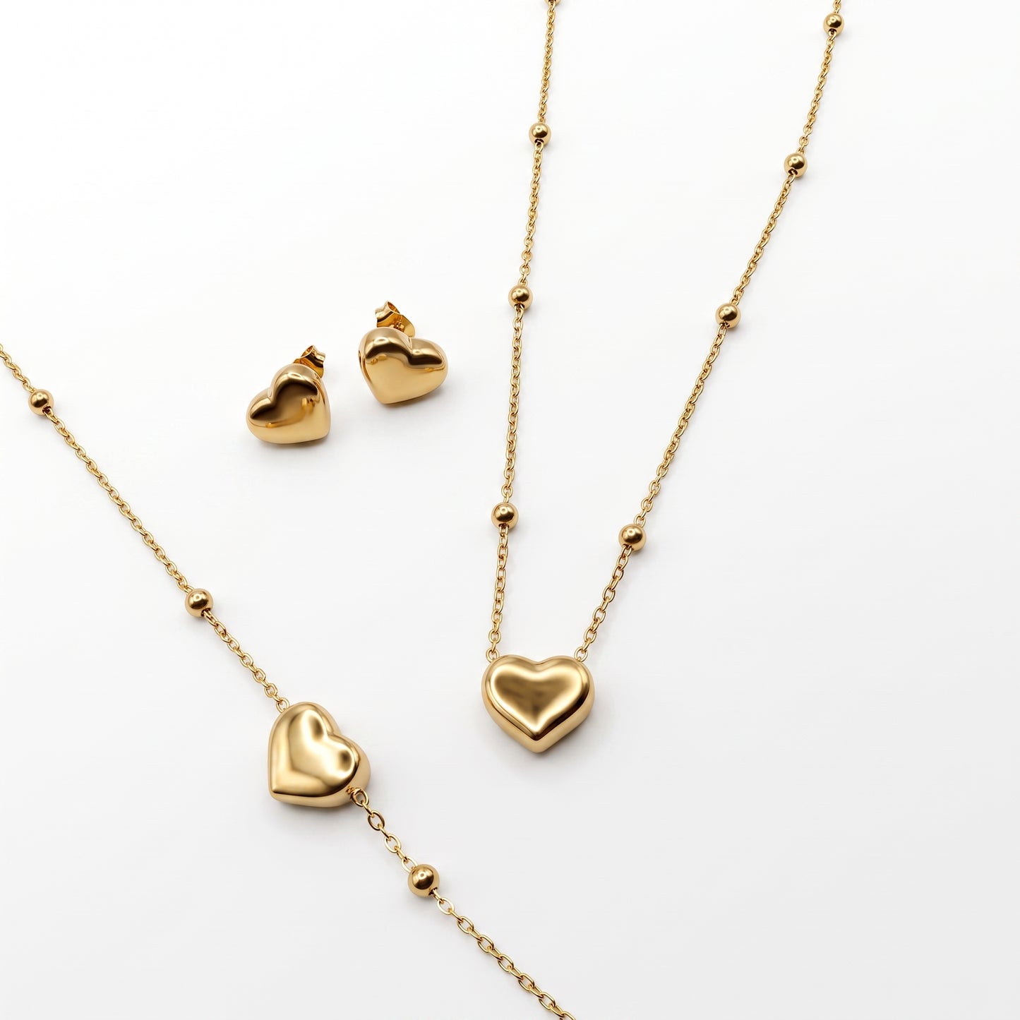 Minimal Heart Set | Stainless Steel