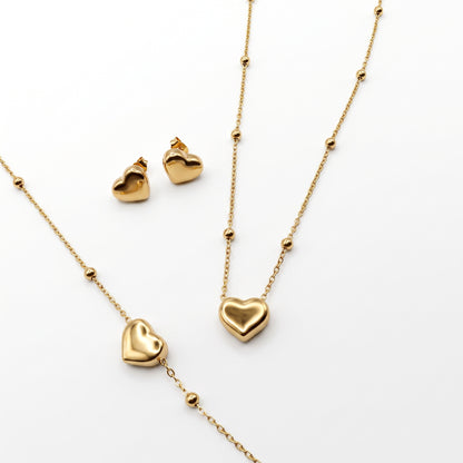 Minimal Heart Set | Stainless Steel