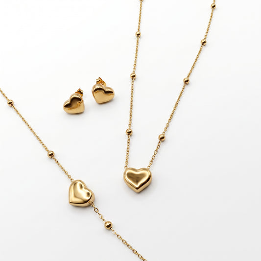 Minimal Heart Set | Stainless Steel