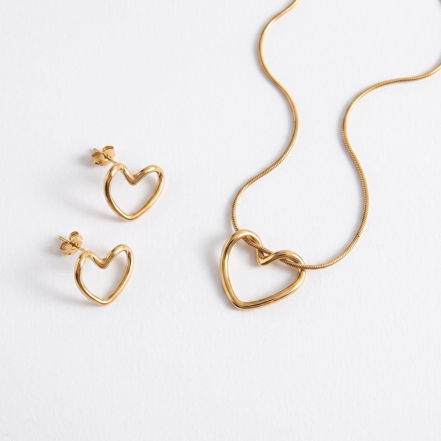 Hollow Heart Set | Stainless Steel