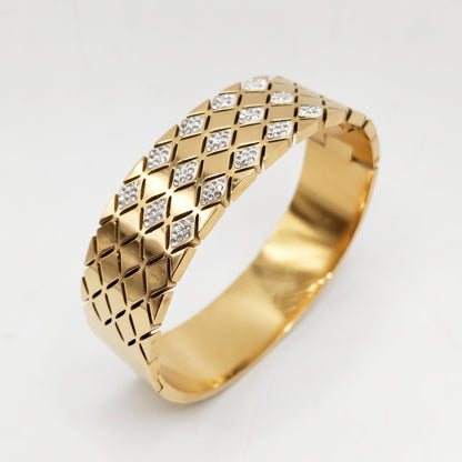 Diamond Quilted Bangle