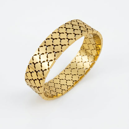 Riviera Crystal Pair | Trellis + Diamond Bangle