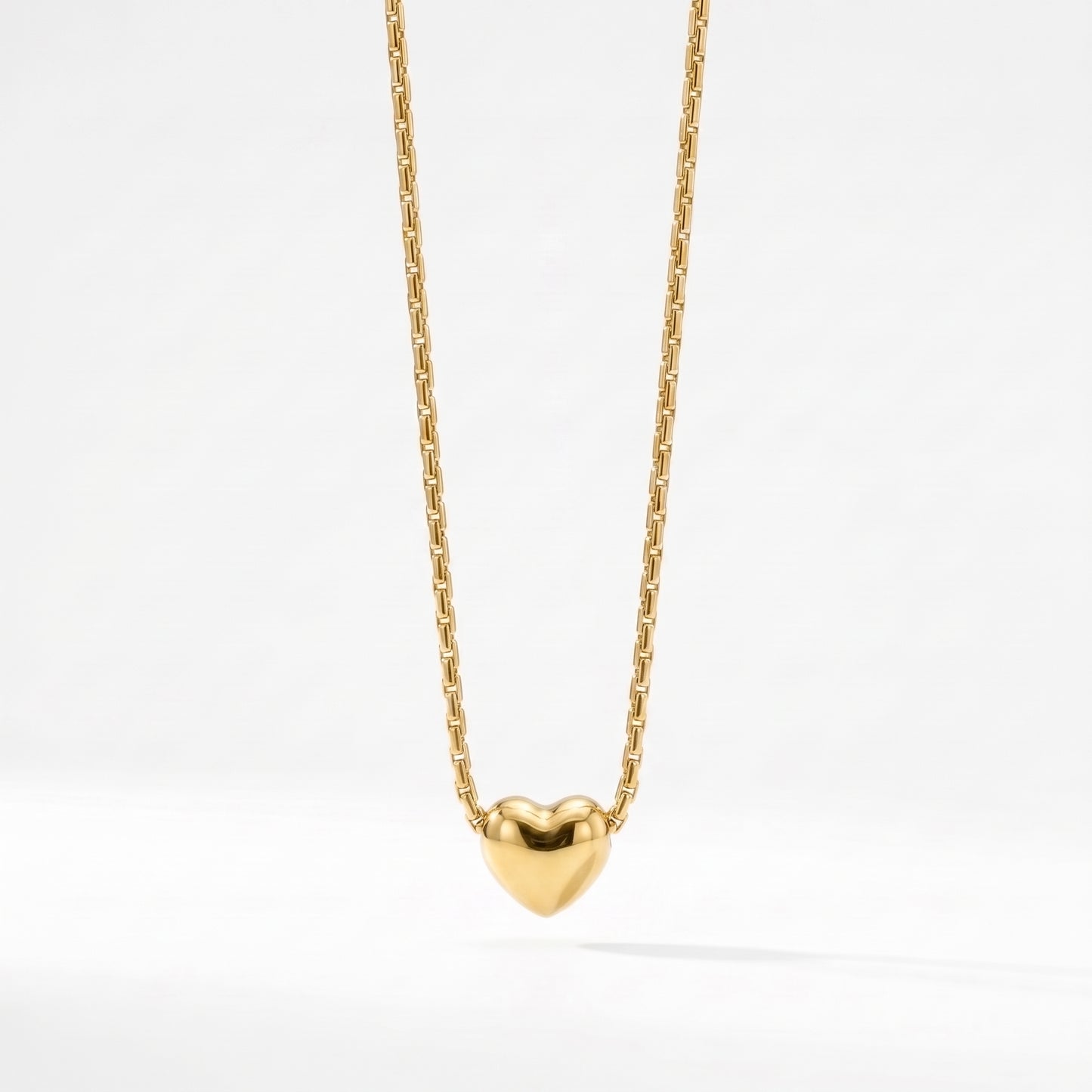 Puffed Heart Necklace