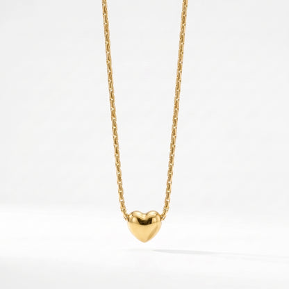 Puffed Heart Necklace