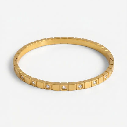 Diamond  Ice Cube Bangle