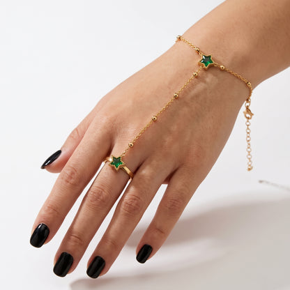 Green Daimond Hand Chain