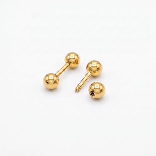 Straight Barbell Ear Piercing Studs