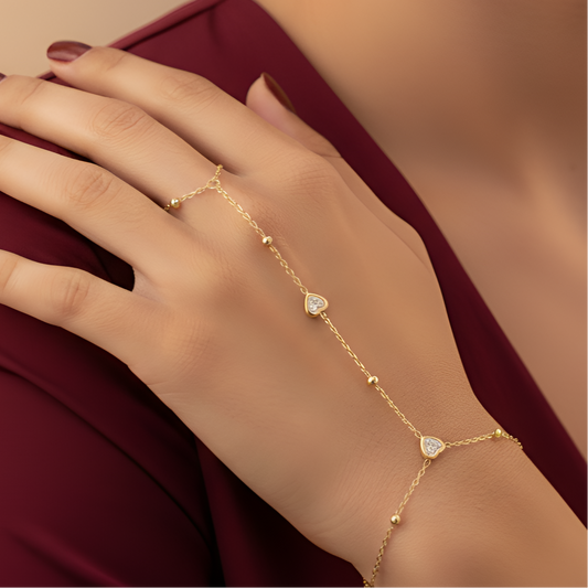 Crystal Chain Heart Anja