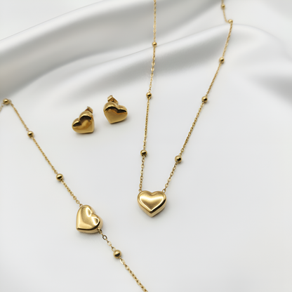 Minimal Heart Set- Stainless Steel