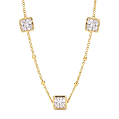 Square Zircon Necklace