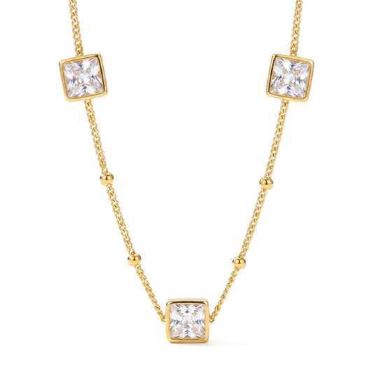 Square Zircon Necklace