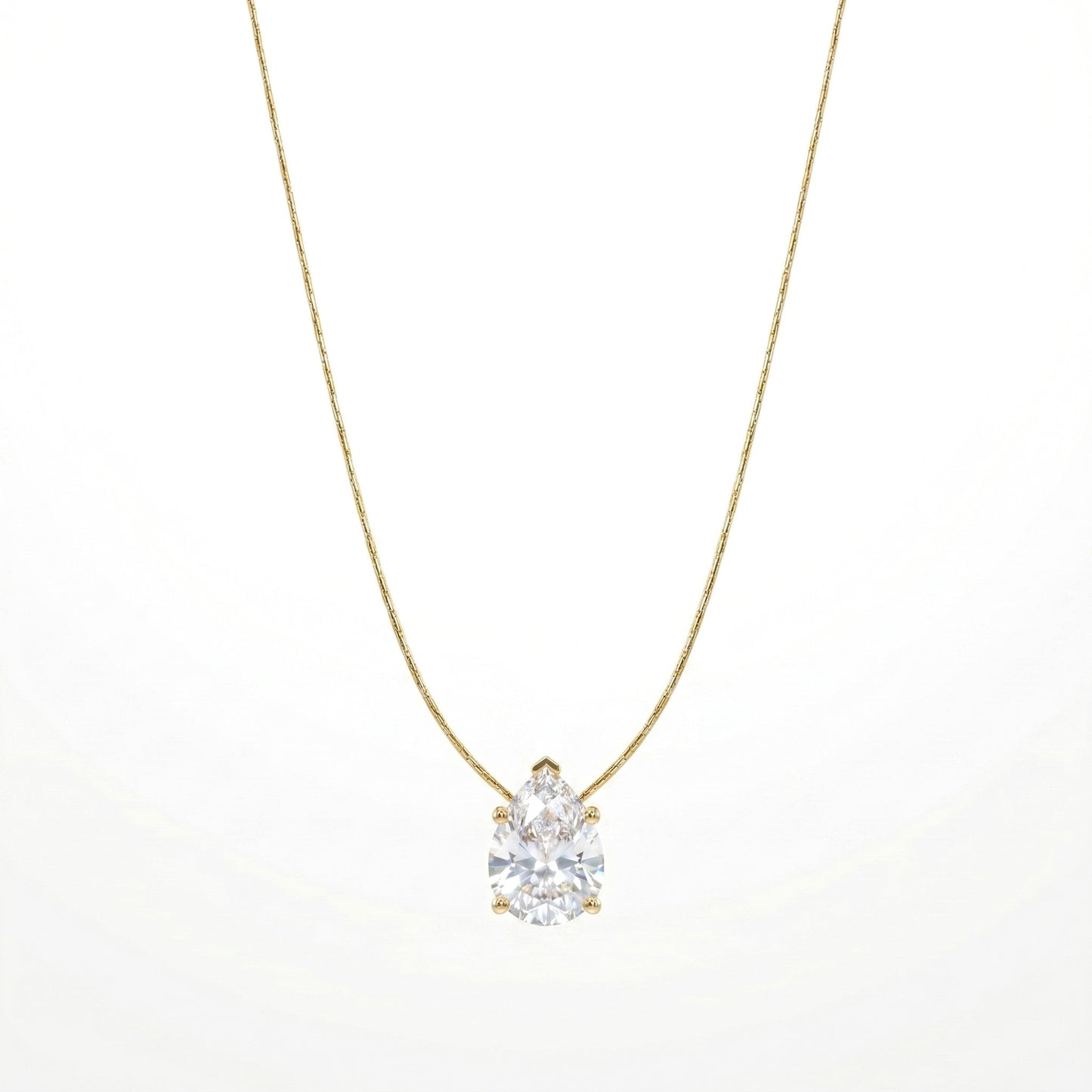 Pear-Cut Diamond Pendant