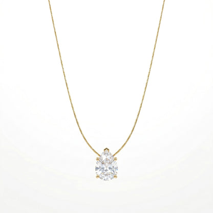 Pear-Cut Diamond Pendant