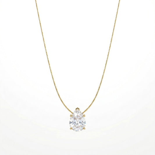 Pear-Cut Diamond Pendant