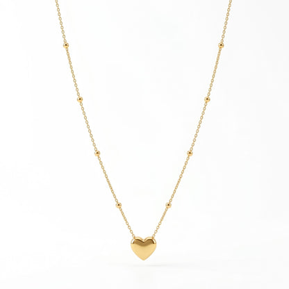 Minimal Heart Pendant - Stainless Steel - Anti Tarnishing