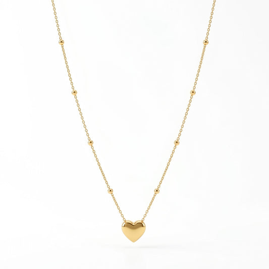 Minimal Heart Pendant - Stainless Steel - Anti Tarnishing