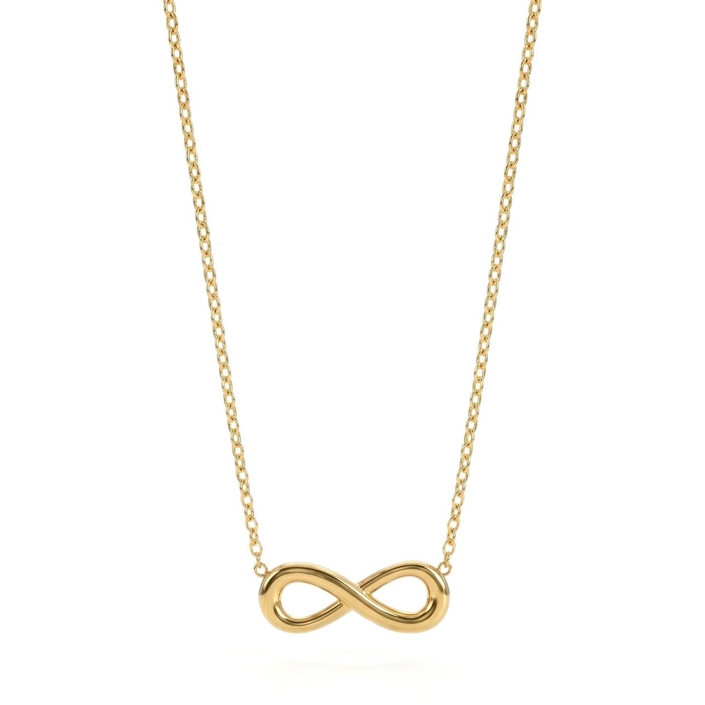 Golden Infinity Loop Necklace