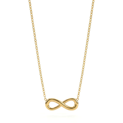 Golden Infinity Loop Necklace
