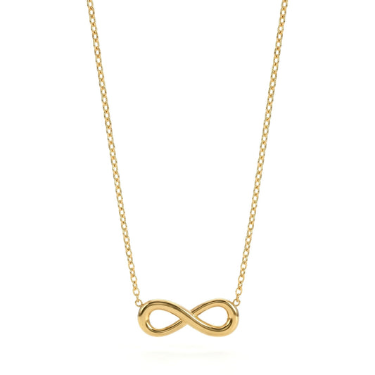Golden Infinity Loop Necklace