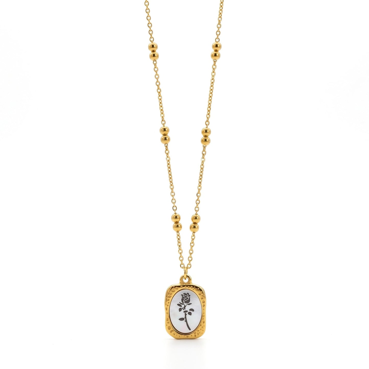 Floral Pendant | Stainless Steel