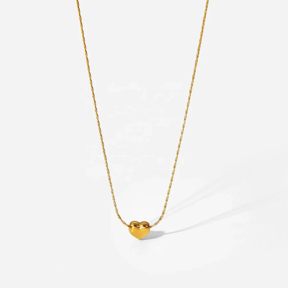 Puffed Heart Necklace