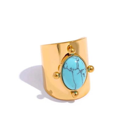 Bold Turquoise Statement Ring