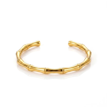 Bamboo Hand cuff | stainless steel