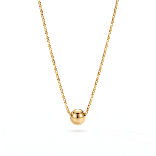 Gold Ball Necklace