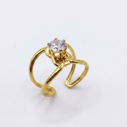 Nova Swirl Ring | Adjustable
